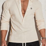 Ankara - Long V - Neck Shirt for Men - Sarman Fashion - Wholesale Clothing Fashion Brand for Men from Canada