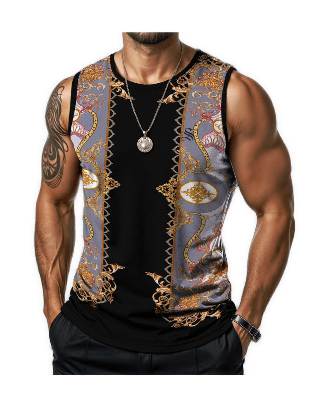 AOHUT 2 - Tank Top for Men - Sarman Fashion - Wholesale Clothing Fashion Brand for Men from Canada