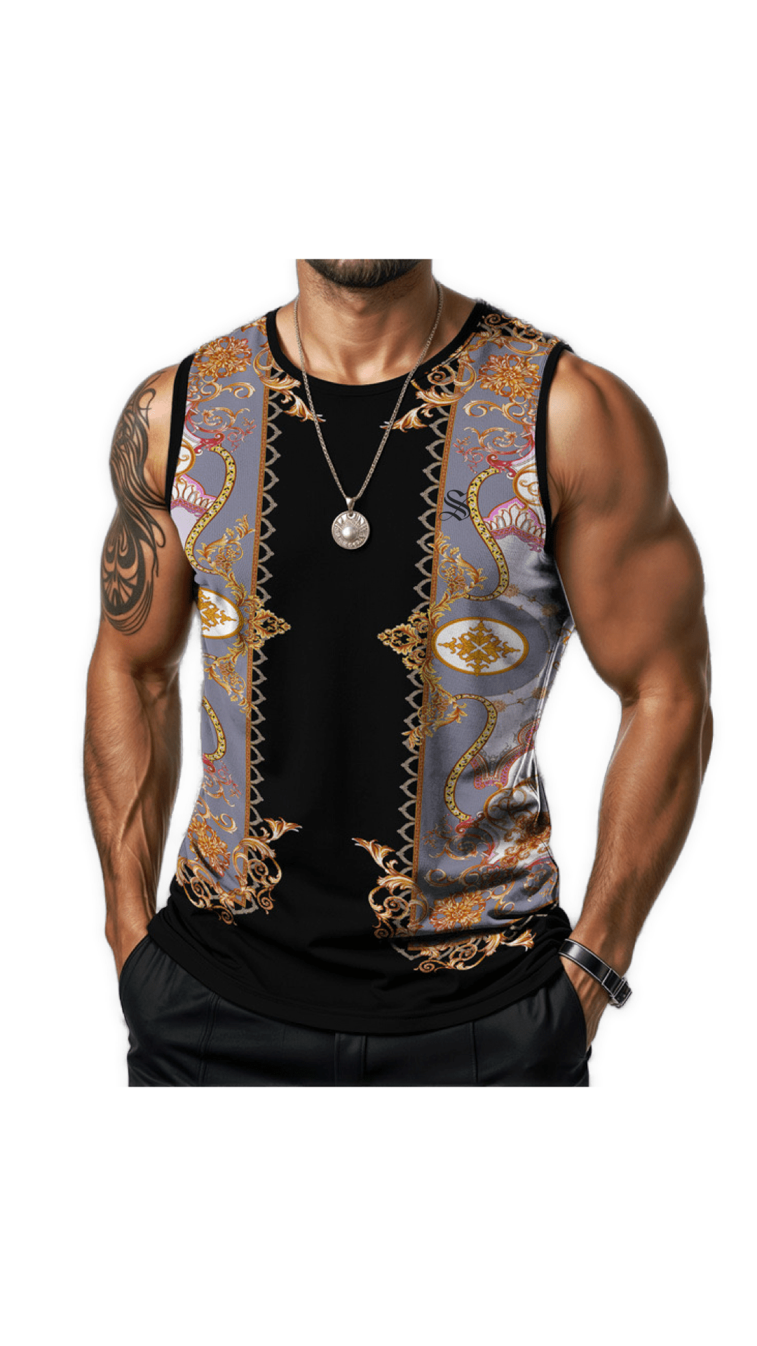AOHUT 2 - Tank Top for Men - Sarman Fashion - Wholesale Clothing Fashion Brand for Men from Canada