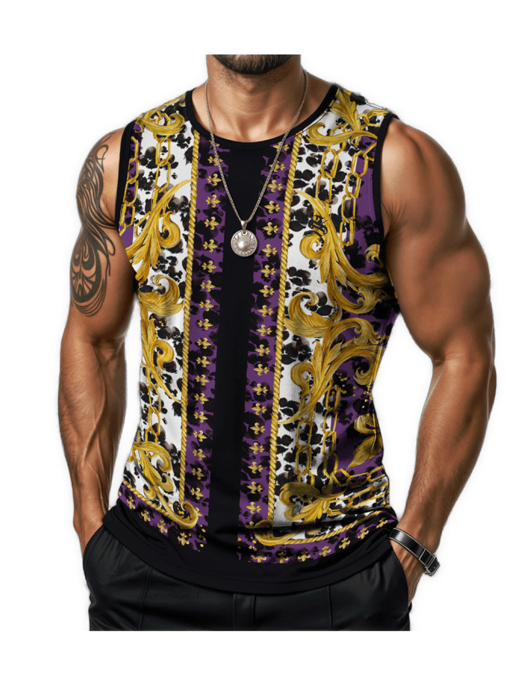 AOHUT 2 - Tank Top for Men - Sarman Fashion - Wholesale Clothing Fashion Brand for Men from Canada