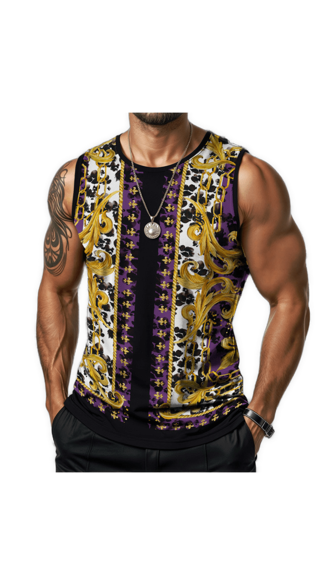 AOHUT 2 - Tank Top for Men - Sarman Fashion - Wholesale Clothing Fashion Brand for Men from Canada