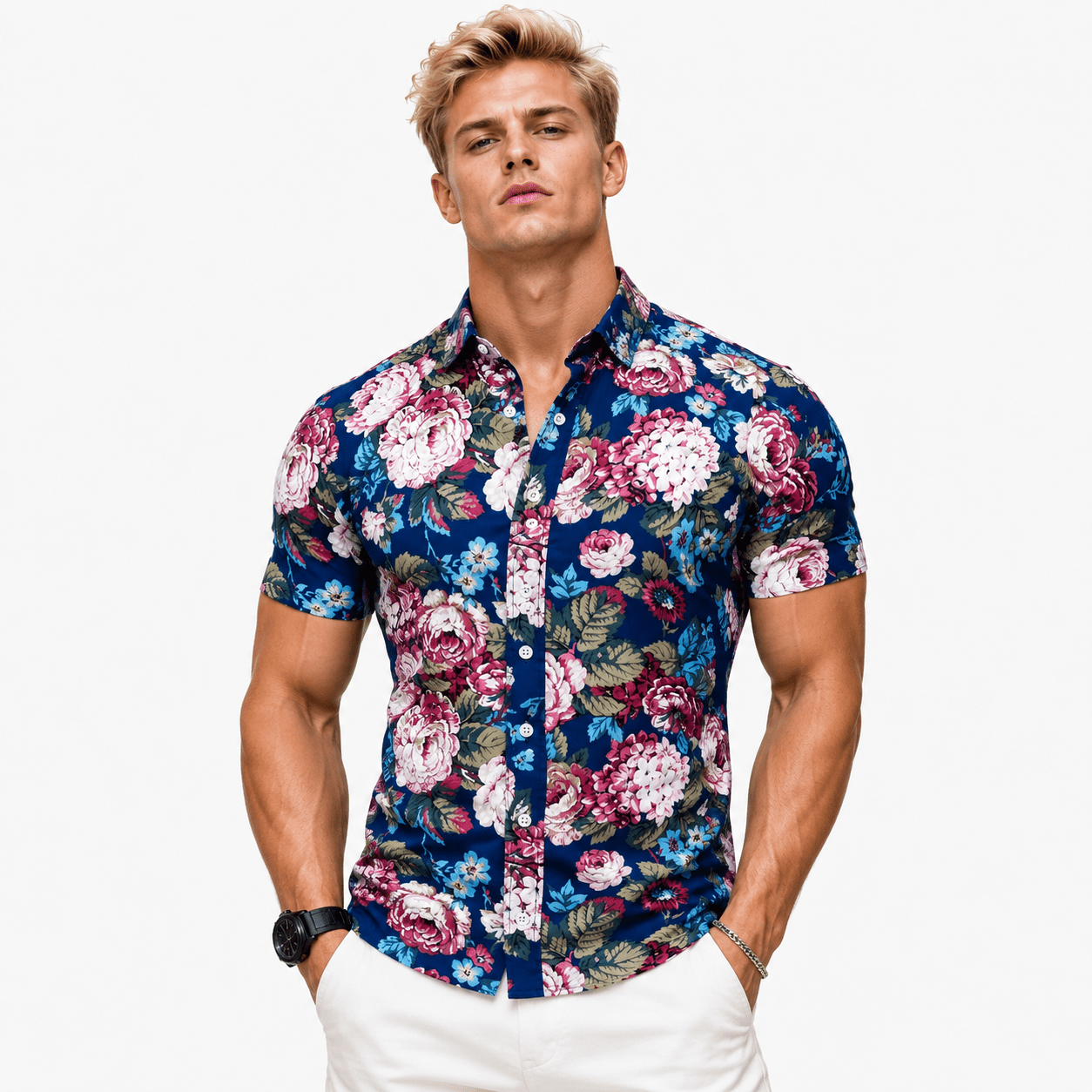AOTR - Short Sleeves Shirt for Men - Sarman Fashion - Wholesale Clothing Fashion Brand for Men from Canada
