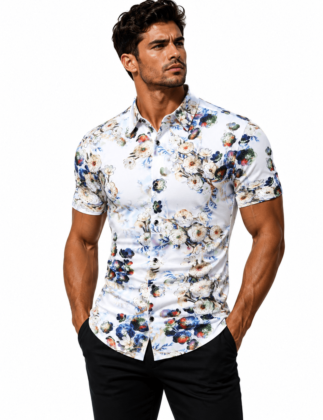 APEZ - Short Sleeves Shirt for Men - Sarman Fashion - Wholesale Clothing Fashion Brand for Men from Canada