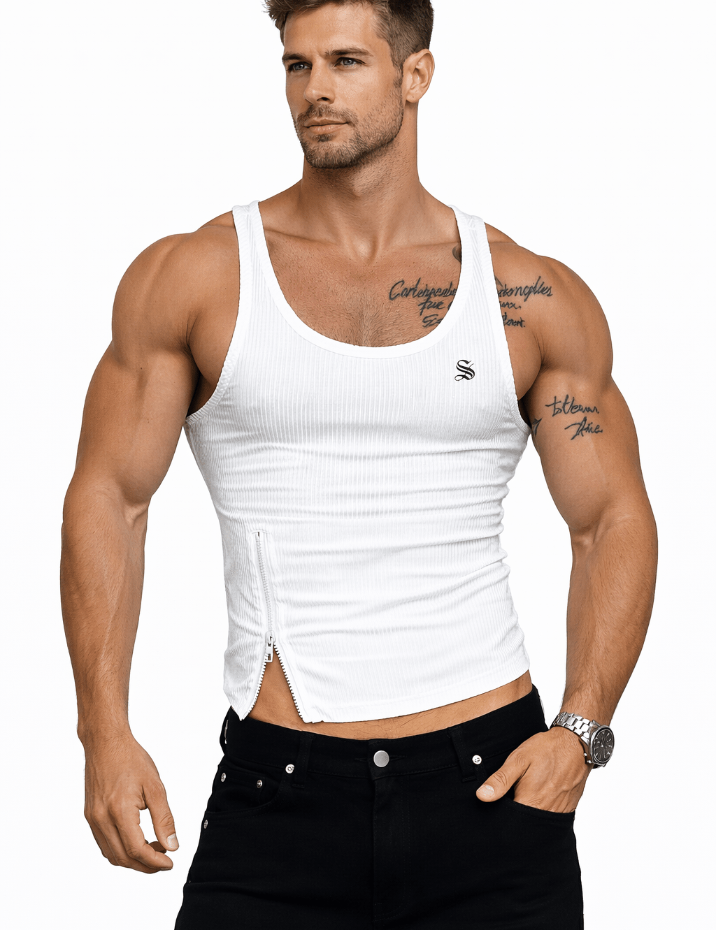 Arzima 244 - Tank Top for Men - Sarman Fashion - Wholesale Clothing Fashion Brand for Men from Canada