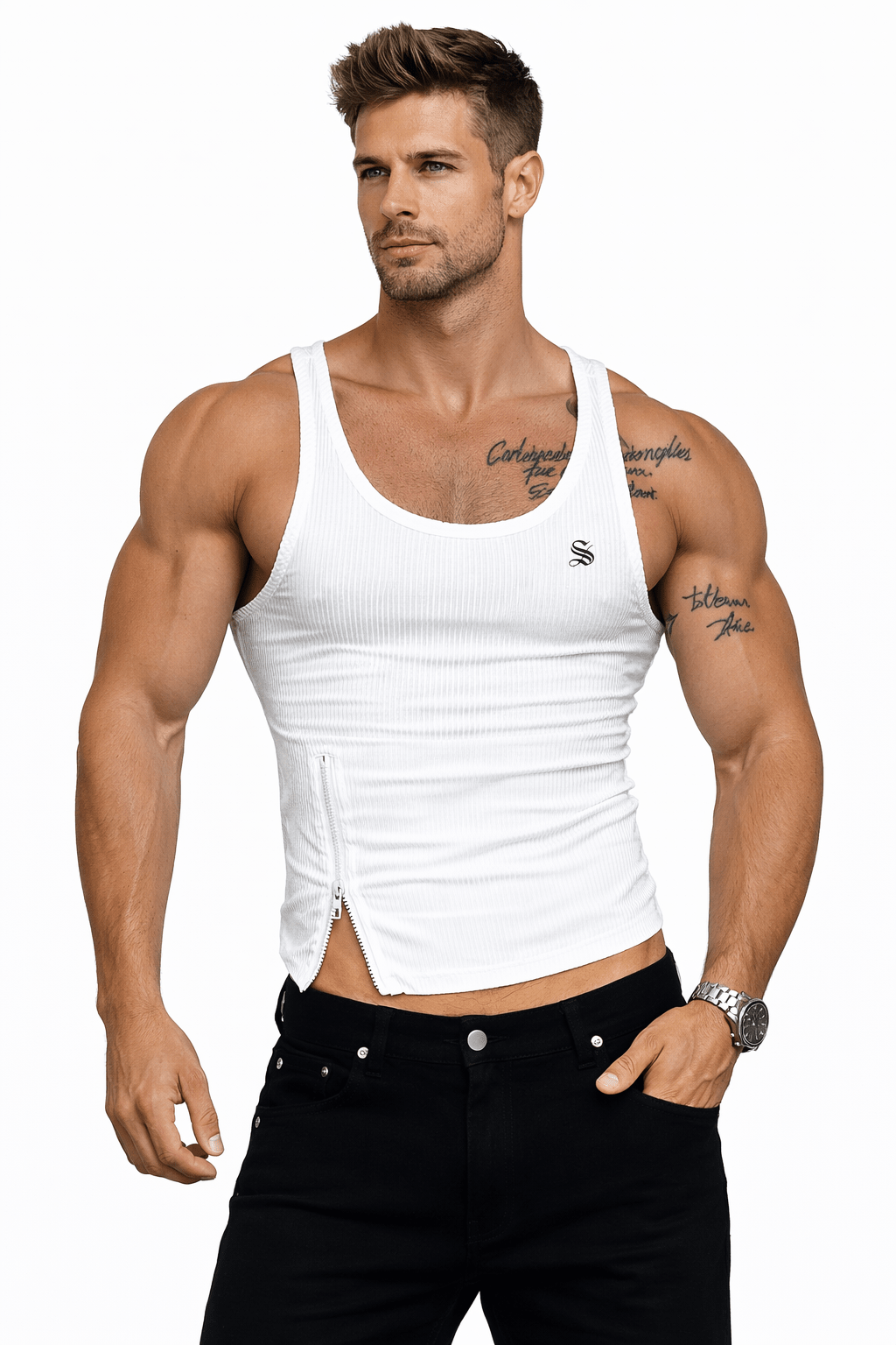 Arzima 244 - Tank Top for Men - Sarman Fashion - Wholesale Clothing Fashion Brand for Men from Canada