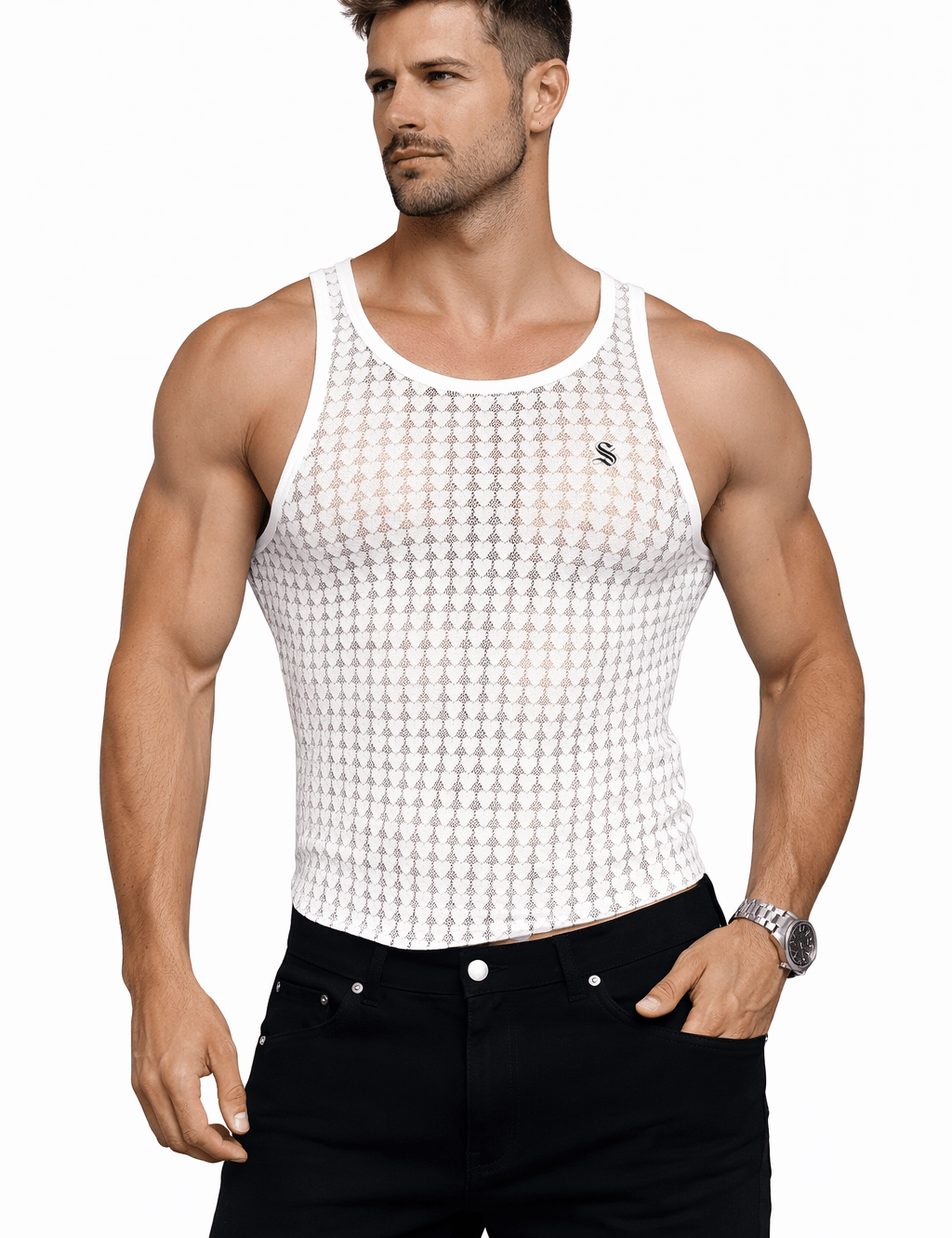 Arzima 245 - Tank Top for Men - Sarman Fashion - Wholesale Clothing Fashion Brand for Men from Canada