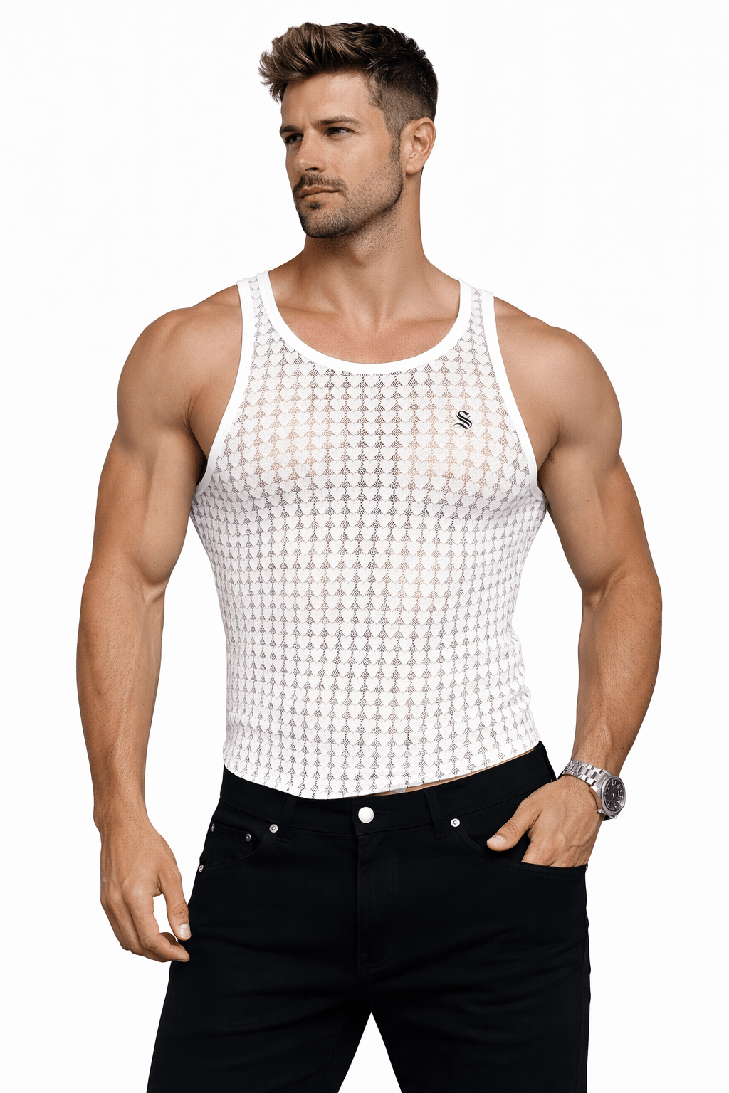 Arzima 245 - Tank Top for Men - Sarman Fashion - Wholesale Clothing Fashion Brand for Men from Canada