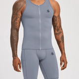 Atlan - Tank Top & Shorts Leggings for Men Complete Set - Sarman Fashion - Wholesale Clothing Fashion Brand for Men from Canada