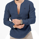 Bakag 2 - Long V - Neck Shirt for Men - Sarman Fashion - Wholesale Clothing Fashion Brand for Men from Canada