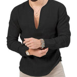 Bakag 2 - Long V - Neck Shirt for Men - Sarman Fashion - Wholesale Clothing Fashion Brand for Men from Canada