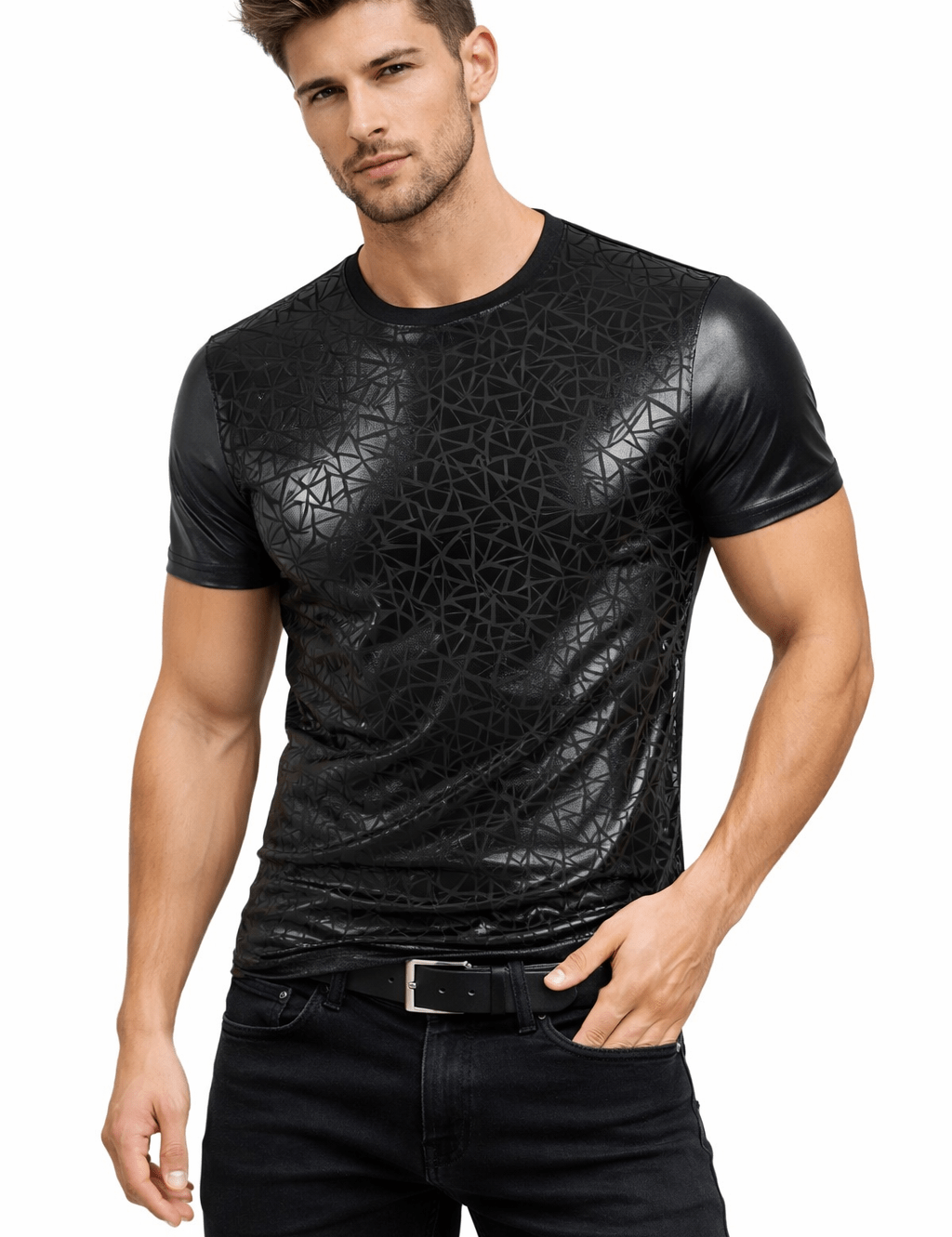 Bakou B - T-shirt for Men - Sarman Fashion - Wholesale Clothing Fashion Brand for Men from Canada