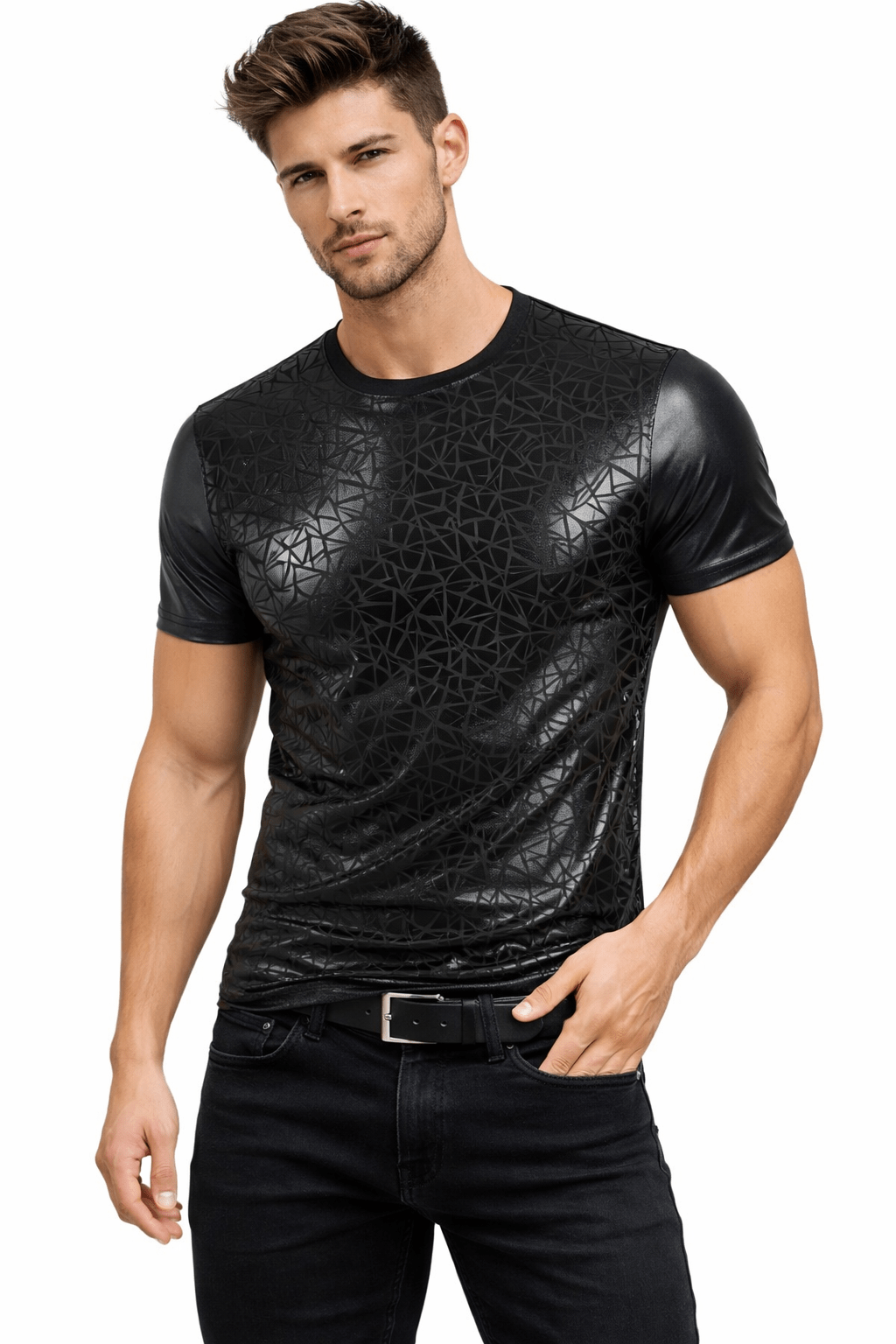 Bakou B - T-shirt for Men - Sarman Fashion - Wholesale Clothing Fashion Brand for Men from Canada