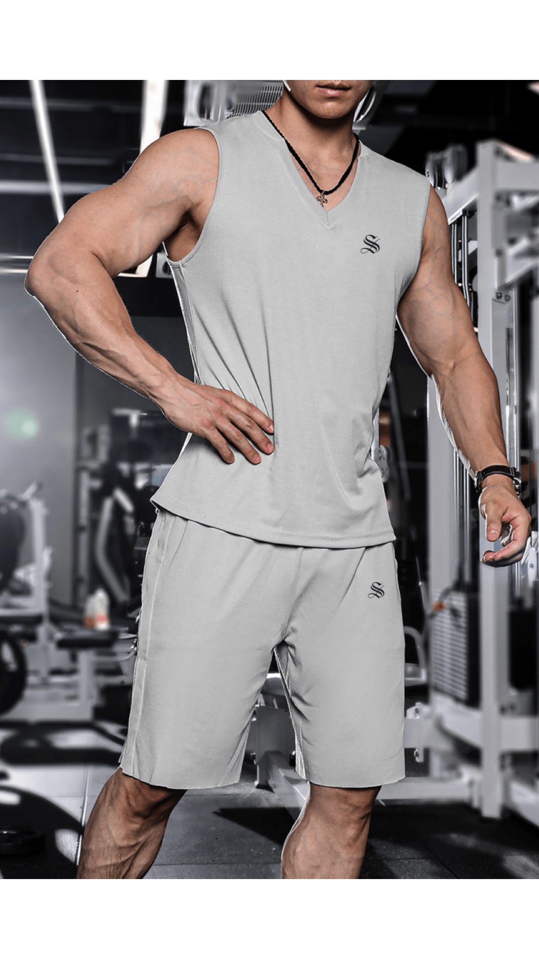 Barreza 3 - Top & Shorts for Men - Sarman Fashion - Wholesale Clothing Fashion Brand for Men from Canada