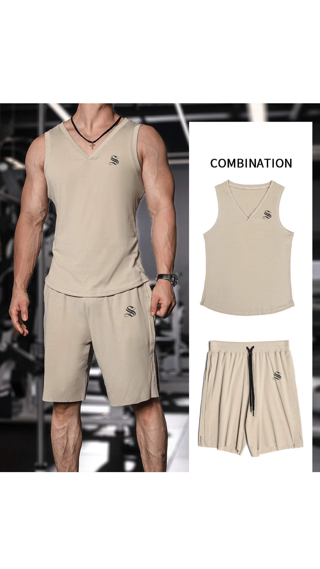 Barreza - Top & Shorts for Men - Sarman Fashion - Wholesale Clothing Fashion Brand for Men from Canada