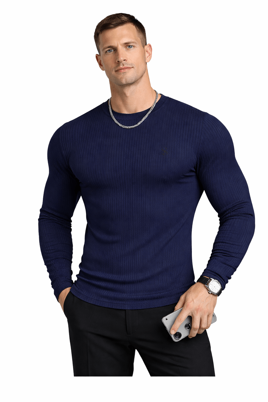 Base 7 - Long Sleeve Shirt for Men - Sarman Fashion - Wholesale Clothing Fashion Brand for Men from Canada