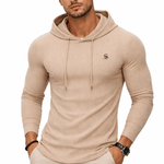 Base 9 - Long Sleeve Shirt with Hood for Men - Sarman Fashion - Wholesale Clothing Fashion Brand for Men from Canada
