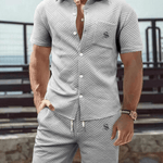 Baskutan 34 - Complete Set Shirt & Shorts for Men - Sarman Fashion - Wholesale Clothing Fashion Brand for Men from Canada