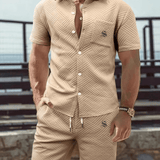 Baskutan 34 - Complete Set Shirt & Shorts for Men - Sarman Fashion - Wholesale Clothing Fashion Brand for Men from Canada