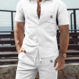 Baskutan 34 - Complete Set Shirt & Shorts for Men - Sarman Fashion - Wholesale Clothing Fashion Brand for Men from Canada
