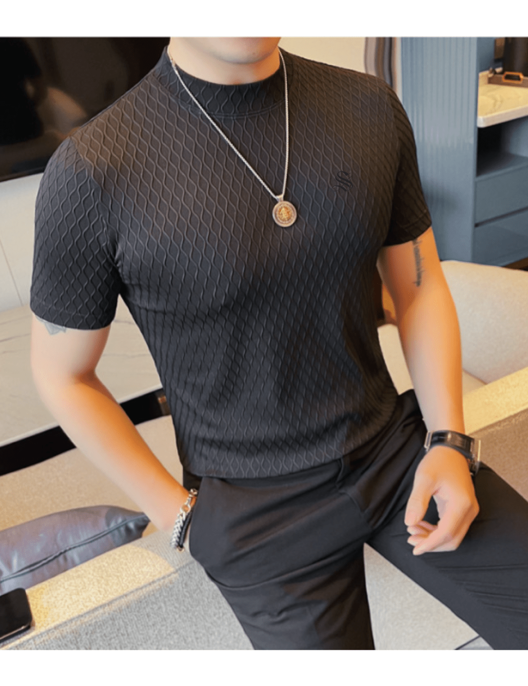 Bda 2 - T-Shirt for Men - Sarman Fashion - Wholesale Clothing Fashion Brand for Men from Canada