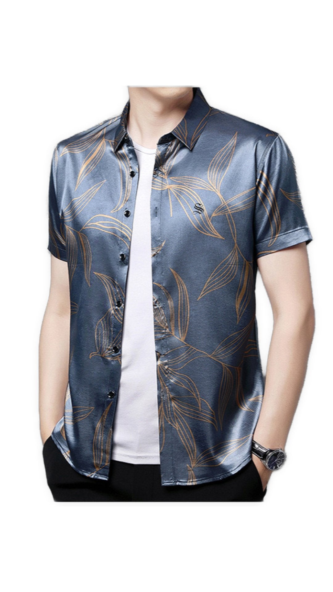 Benula - Short Sleeves Shirt for Men - Sarman Fashion - Wholesale Clothing Fashion Brand for Men from Canada