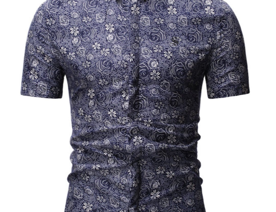 Berlonga - Short Sleeves Shirt for Men - Sarman Fashion - Wholesale Clothing Fashion Brand for Men from Canada