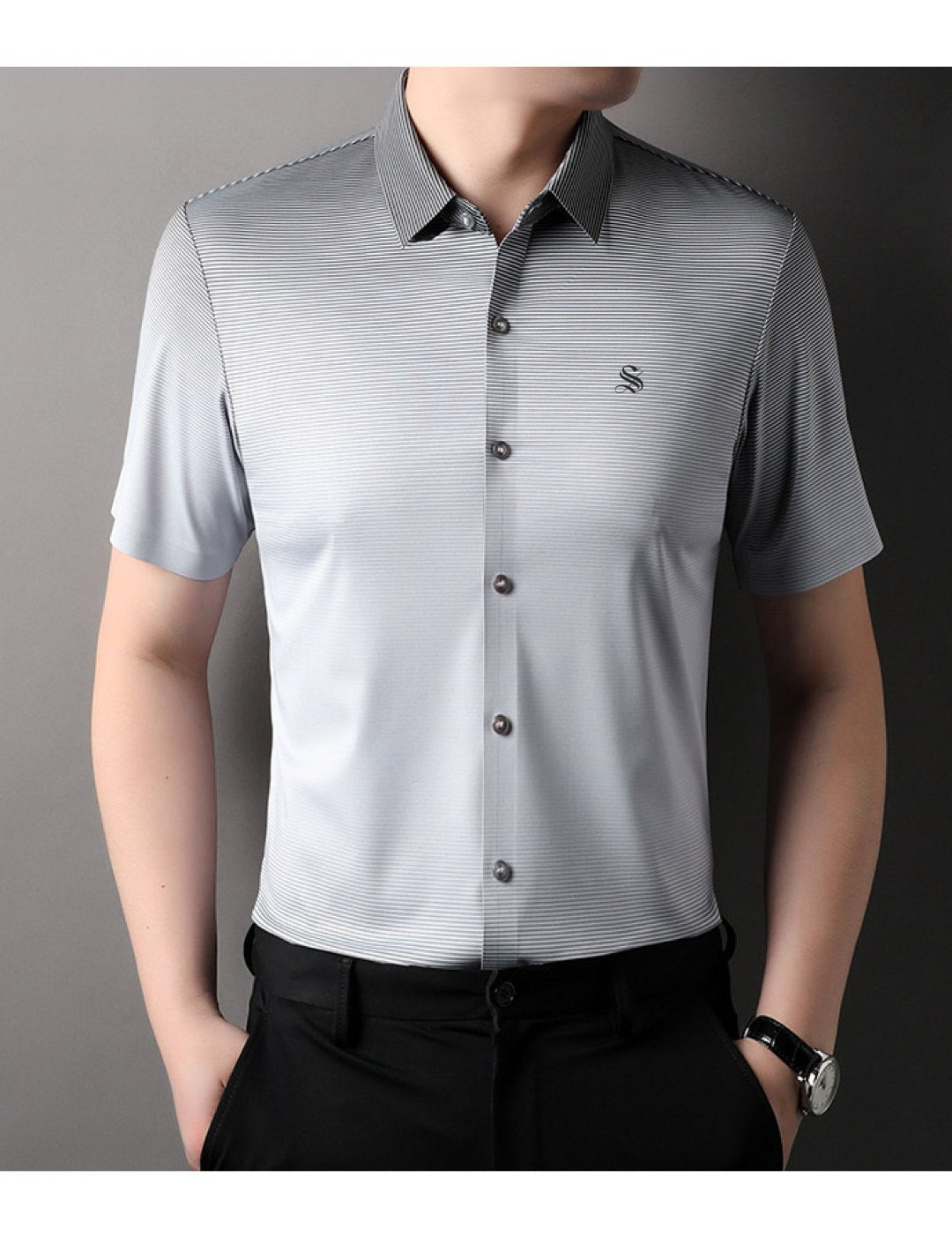 Berri - Short Sleeves Shirt for Men - Sarman Fashion - Wholesale Clothing Fashion Brand for Men from Canada