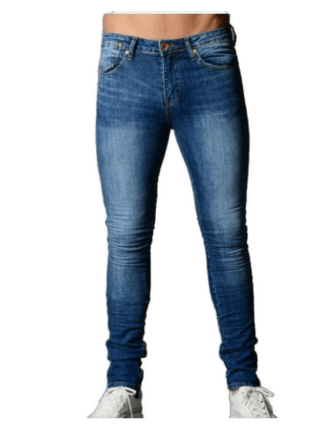 Berzuga 2 - Dark Blue Skinny Jeans for Men - Sarman Fashion - Wholesale Clothing Fashion Brand for Men from Canada