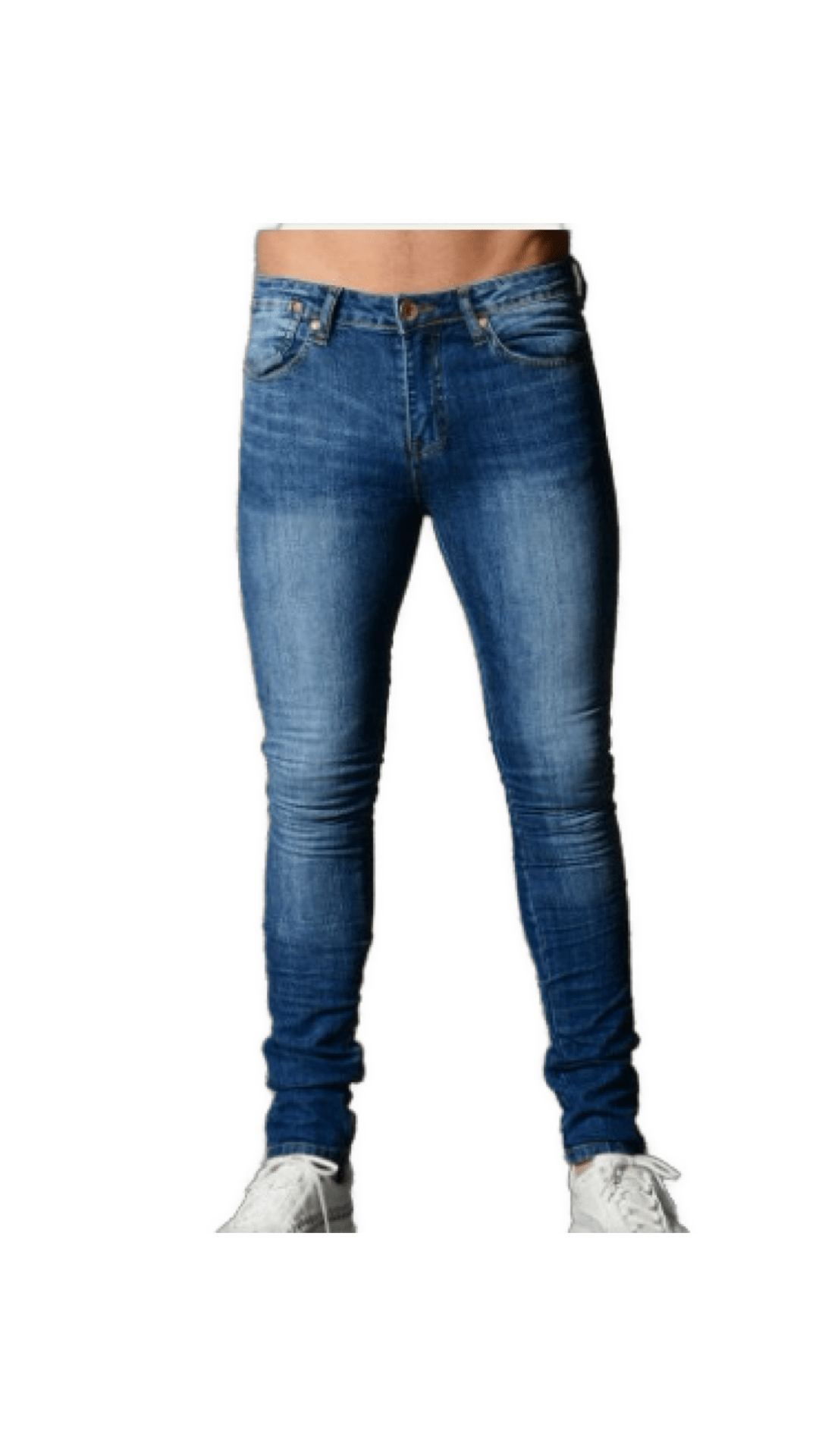Berzuga 2 - Dark Blue Skinny Jeans for Men - Sarman Fashion - Wholesale Clothing Fashion Brand for Men from Canada
