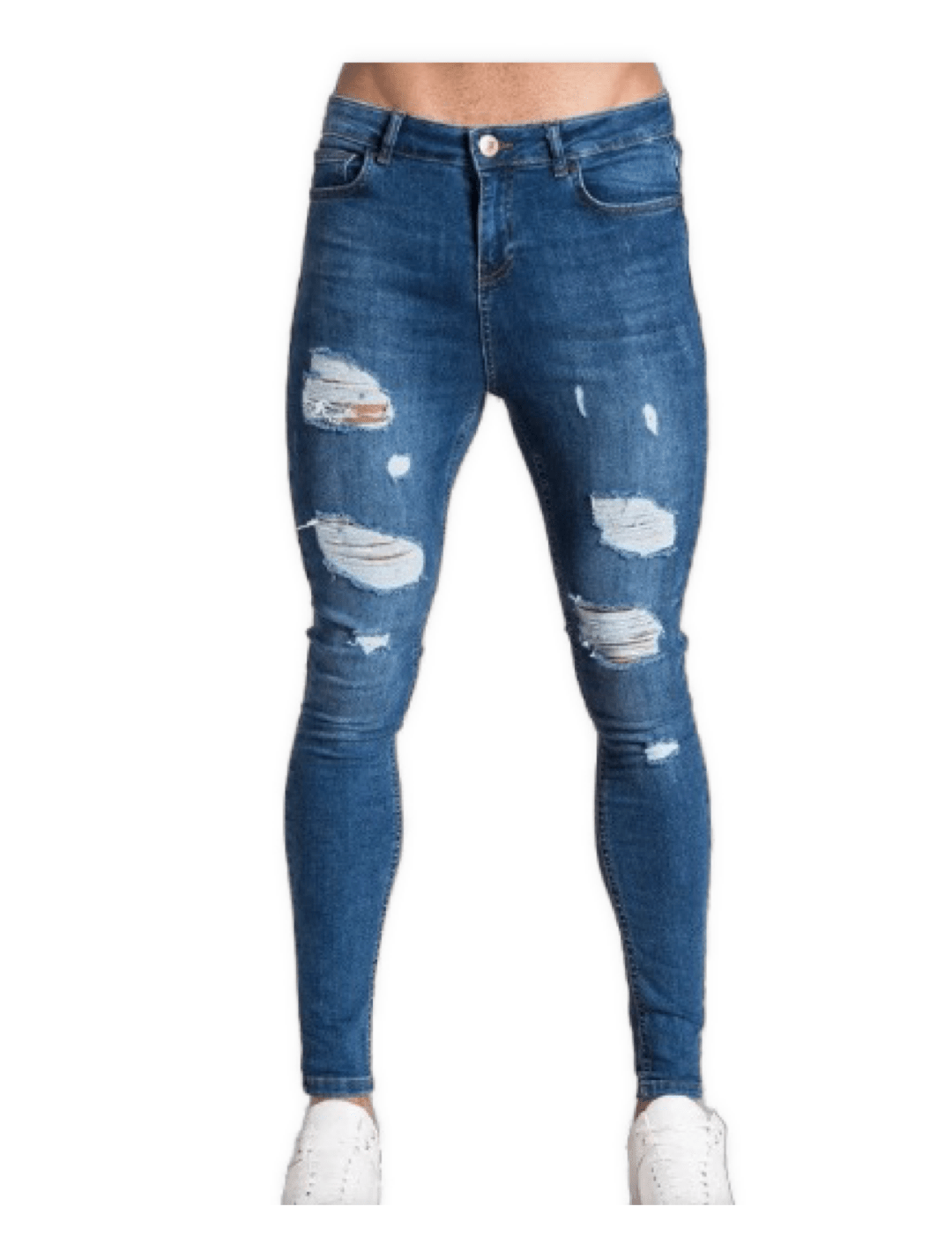 Berzuga - Dark Blue Skinny Jeans for Men - Sarman Fashion - Wholesale Clothing Fashion Brand for Men from Canada