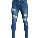 Berzuga - Dark Blue Skinny Jeans for Men - Sarman Fashion - Wholesale Clothing Fashion Brand for Men from Canada