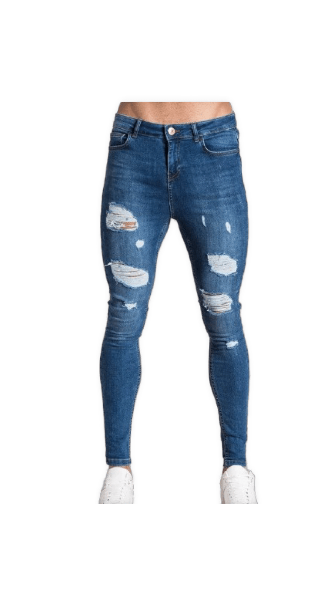 Berzuga - Dark Blue Skinny Jeans for Men - Sarman Fashion - Wholesale Clothing Fashion Brand for Men from Canada
