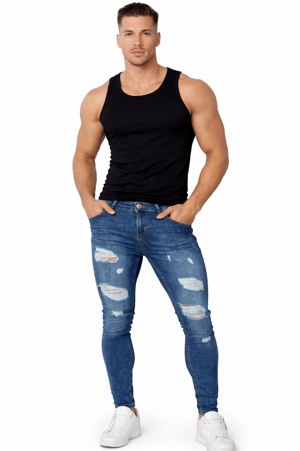 Berzuga - Skinny Jeans for Men - Sarman Fashion - Wholesale Clothing Fashion Brand for Men from Canada