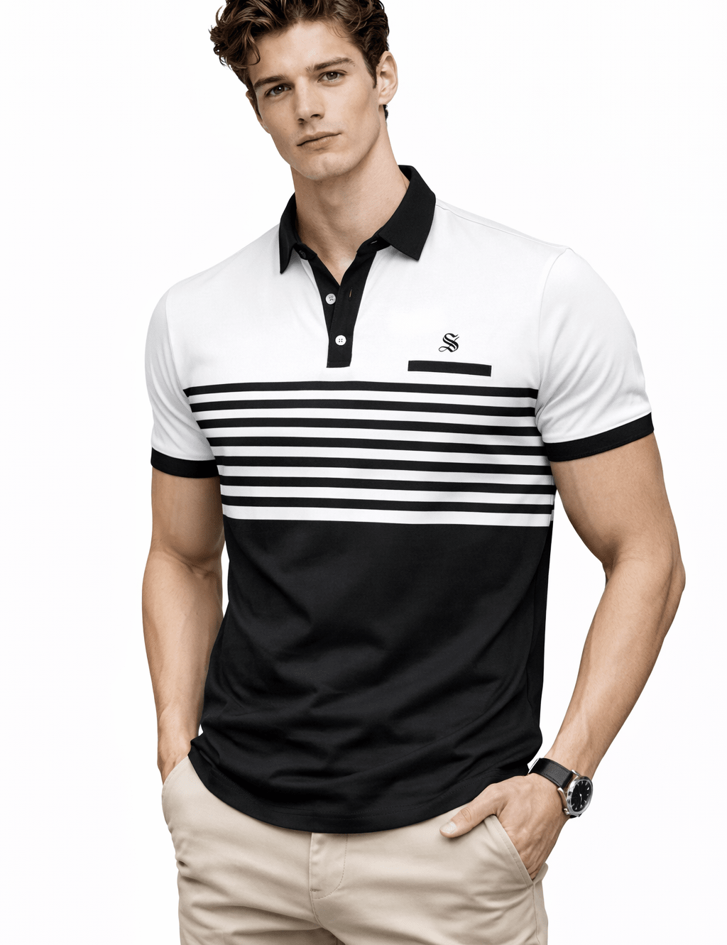 BestPos - T-Shirt for Men - Sarman Fashion - Wholesale Clothing Fashion Brand for Men from Canada