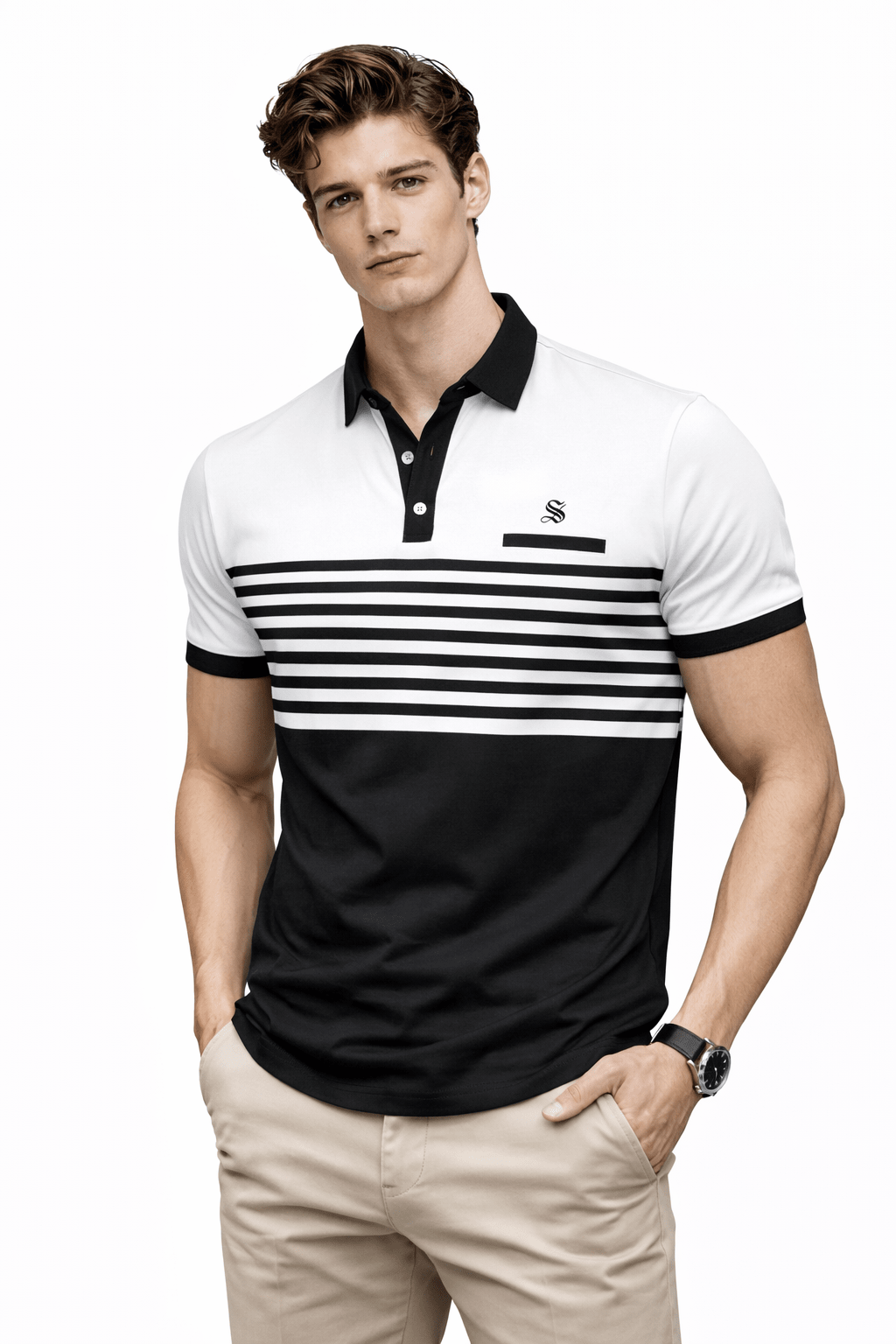 BestPos - T-Shirt for Men - Sarman Fashion - Wholesale Clothing Fashion Brand for Men from Canada