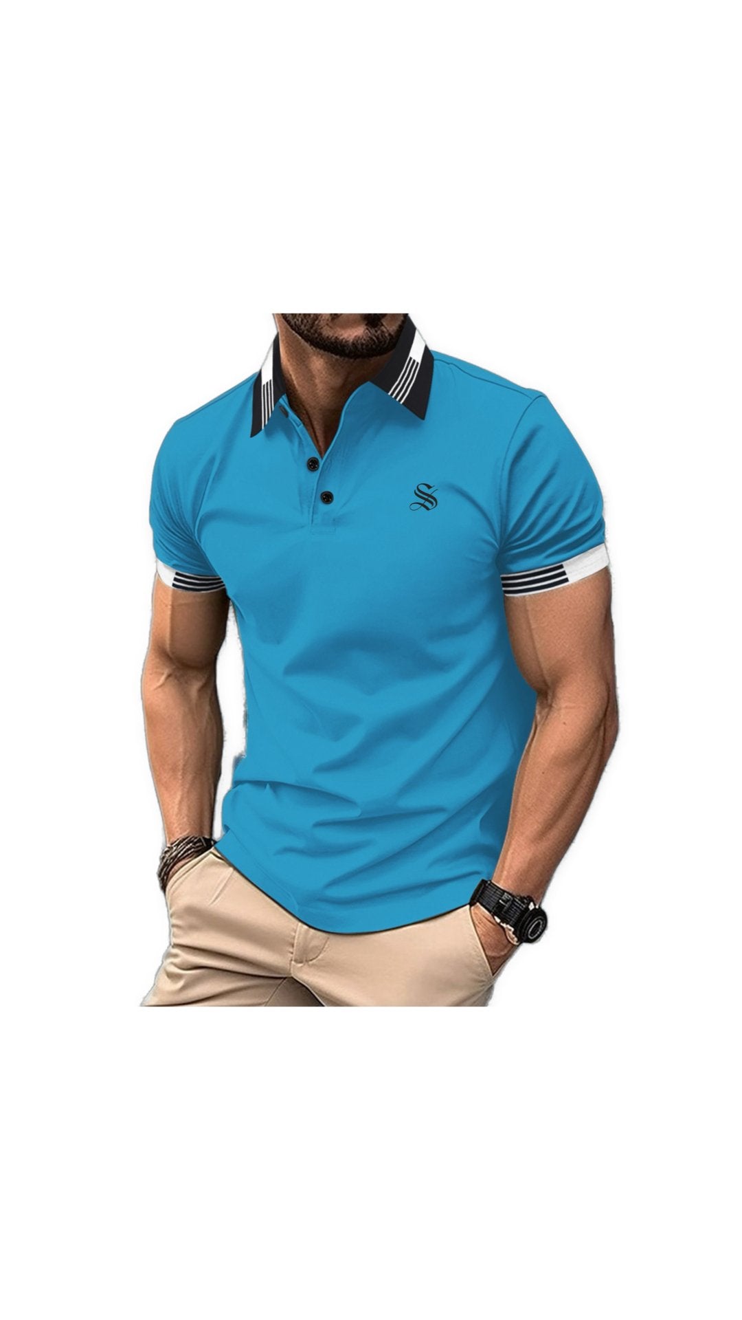 Bibaka - Polo Shirt for Men - Sarman Fashion - Wholesale Clothing Fashion Brand for Men from Canada