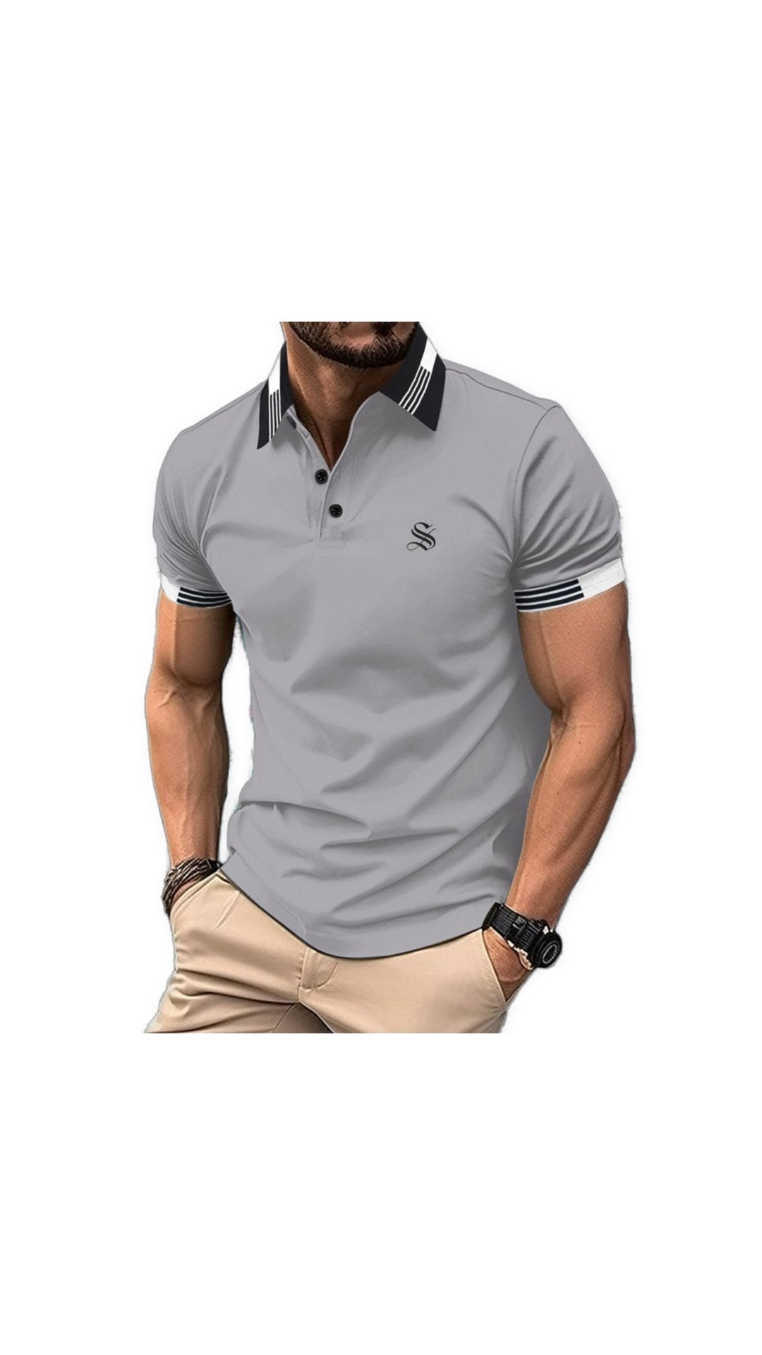 Bibaka - Polo Shirt for Men - Sarman Fashion - Wholesale Clothing Fashion Brand for Men from Canada