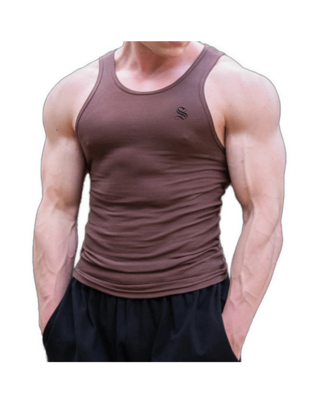 Big M - Tank Top for Men - Sarman Fashion - Wholesale Clothing Fashion Brand for Men from Canada