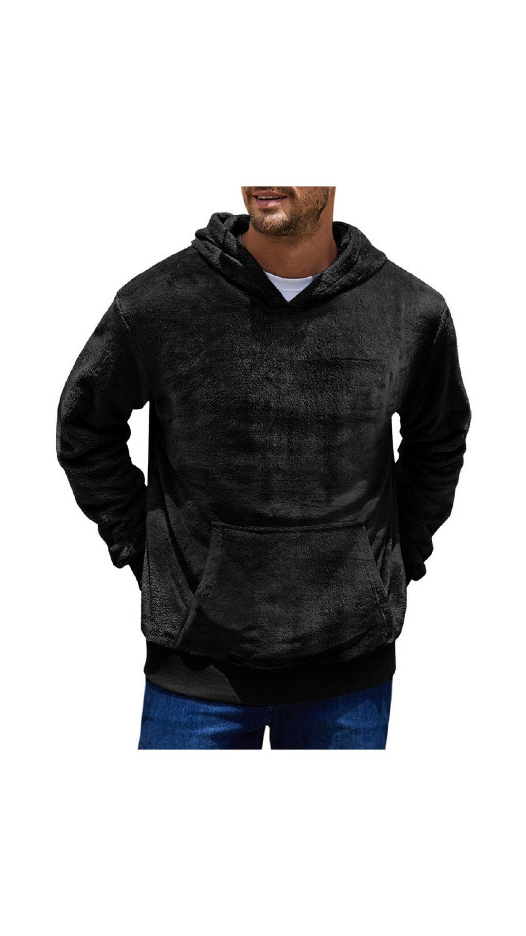 BIHA - Velvet Hoodie for Men - Sarman Fashion - Wholesale Clothing Fashion Brand for Men from Canada