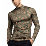 Binga 10 - High Neck Long Sleeve Shirt for Men - Sarman Fashion - Wholesale Clothing Fashion Brand for Men from Canada