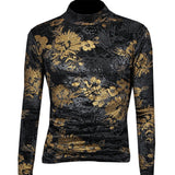 Binga 3 - High Neck Long Sleeve Shirt for Men - Sarman Fashion - Wholesale Clothing Fashion Brand for Men from Canada