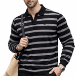 Bizano - Long Sleeves Polo Shirt for Men - Sarman Fashion - Wholesale Clothing Fashion Brand for Men from Canada