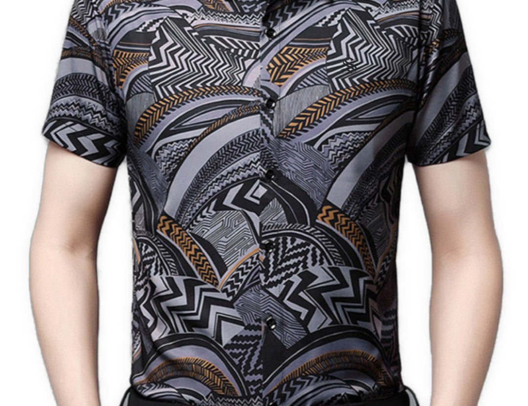 BizBiz - Short Sleeves Shirt for Men - Sarman Fashion - Wholesale Clothing Fashion Brand for Men from Canada