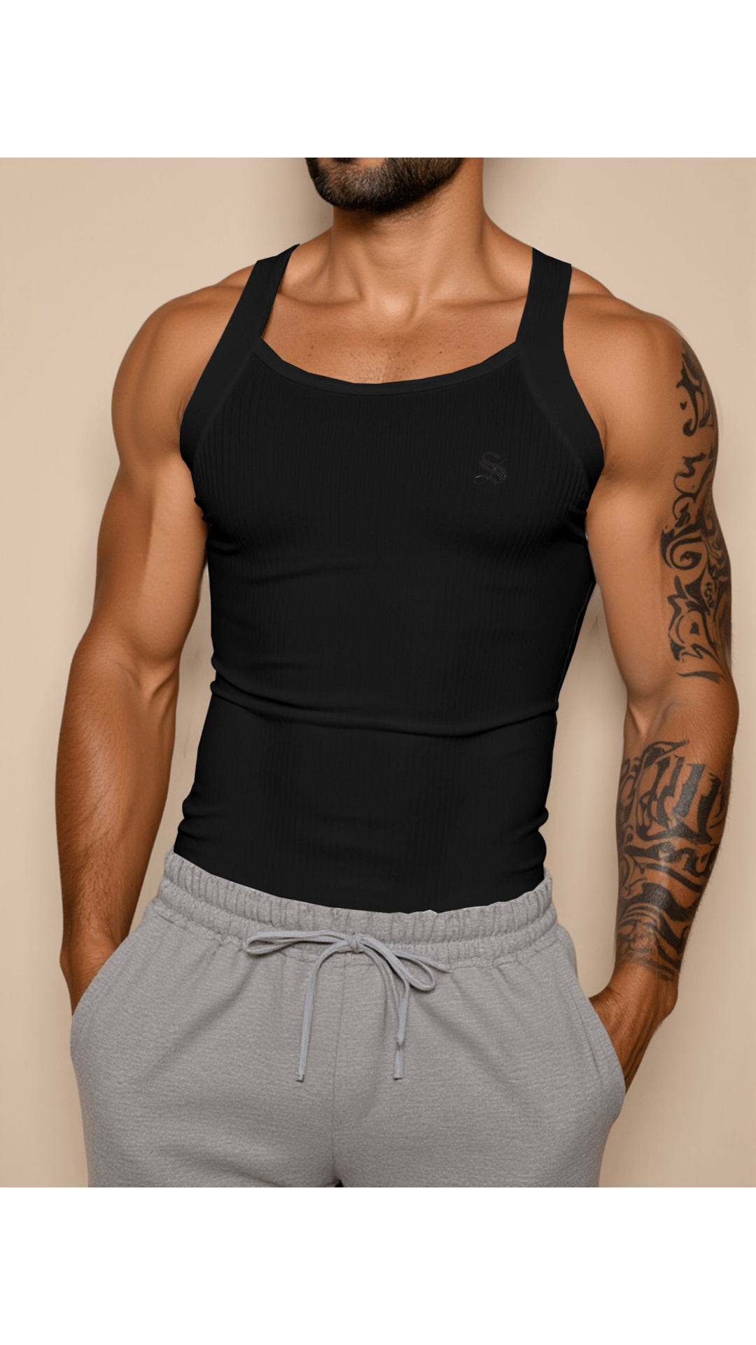 BJOLZ 11 - Tank Top for Men - Sarman Fashion - Wholesale Clothing Fashion Brand for Men from Canada
