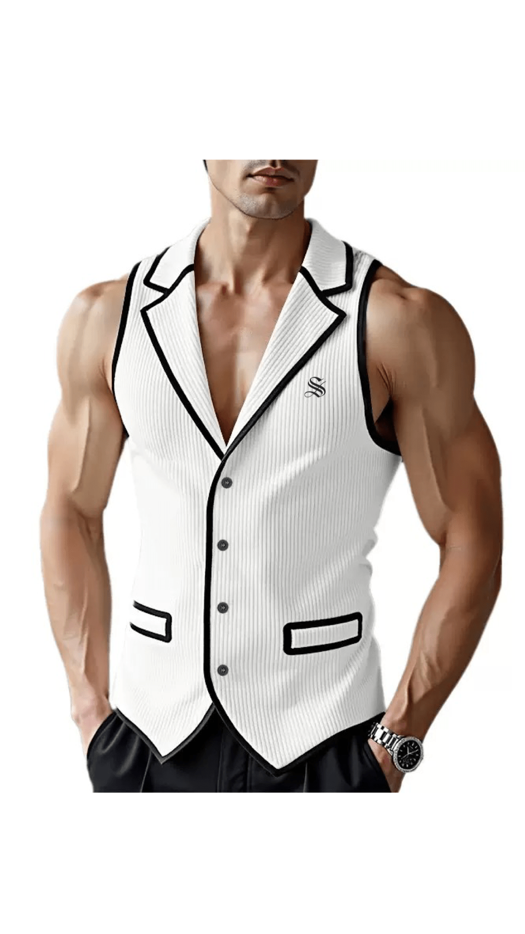 BJOLZ 131 - Tank Top for Men - Sarman Fashion - Wholesale Clothing Fashion Brand for Men from Canada