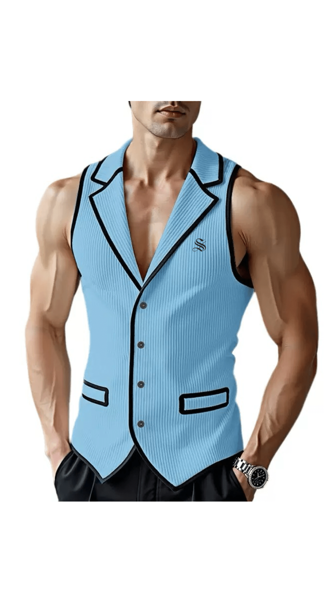 BJOLZ 131 - Tank Top for Men - Sarman Fashion - Wholesale Clothing Fashion Brand for Men from Canada