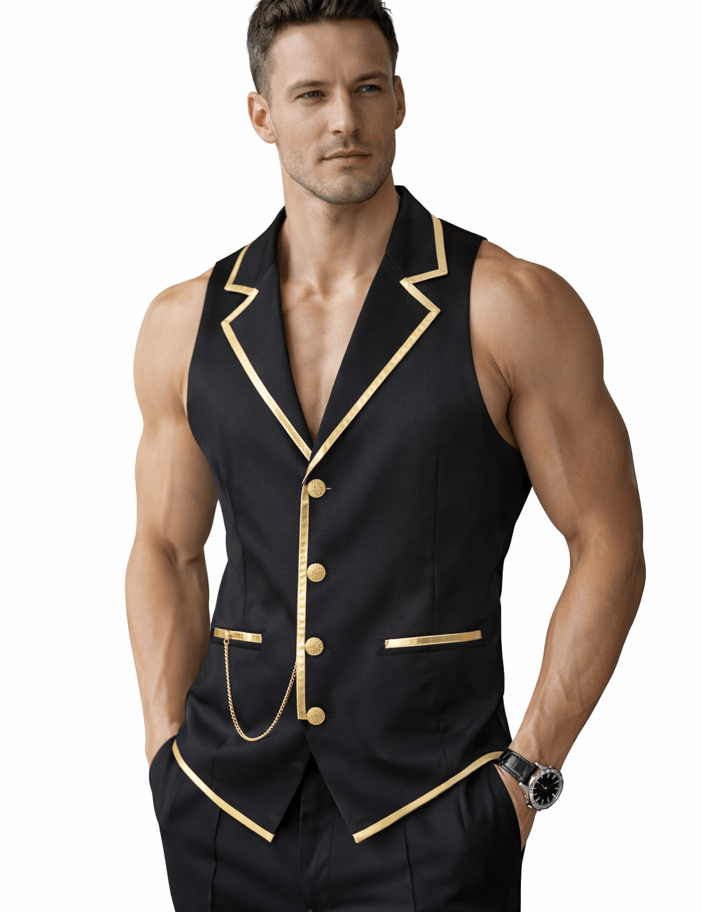 BJOLZ 132 - Tank Top for Men - Sarman Fashion - Wholesale Clothing Fashion Brand for Men from Canada