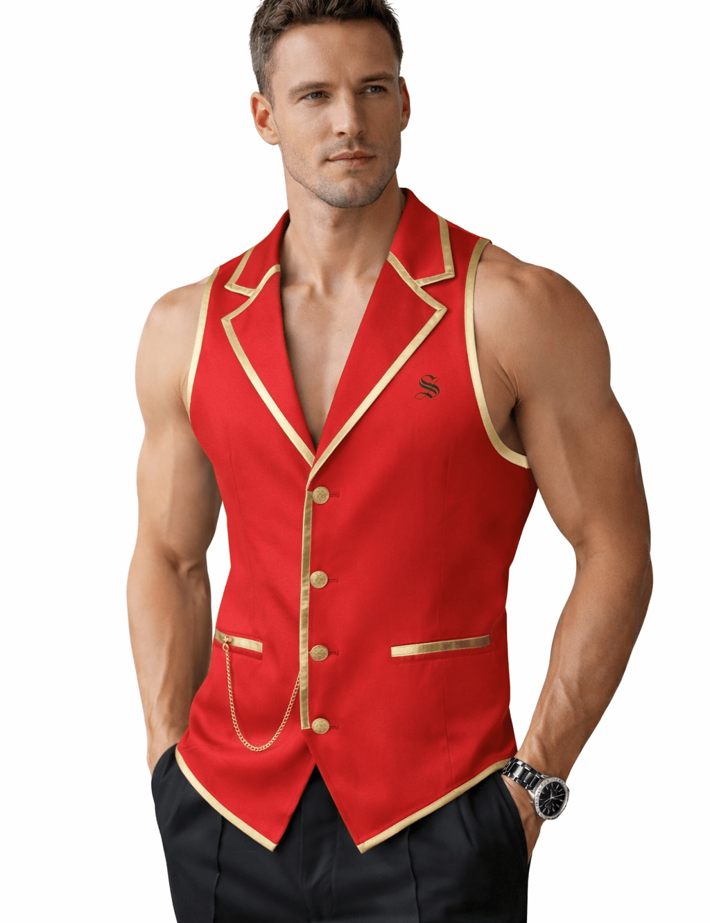 BJOLZ 132 - Tank Top for Men - Sarman Fashion - Wholesale Clothing Fashion Brand for Men from Canada