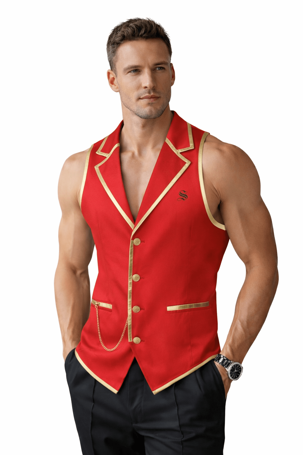 BJOLZ 132 - Tank Top for Men - Sarman Fashion - Wholesale Clothing Fashion Brand for Men from Canada