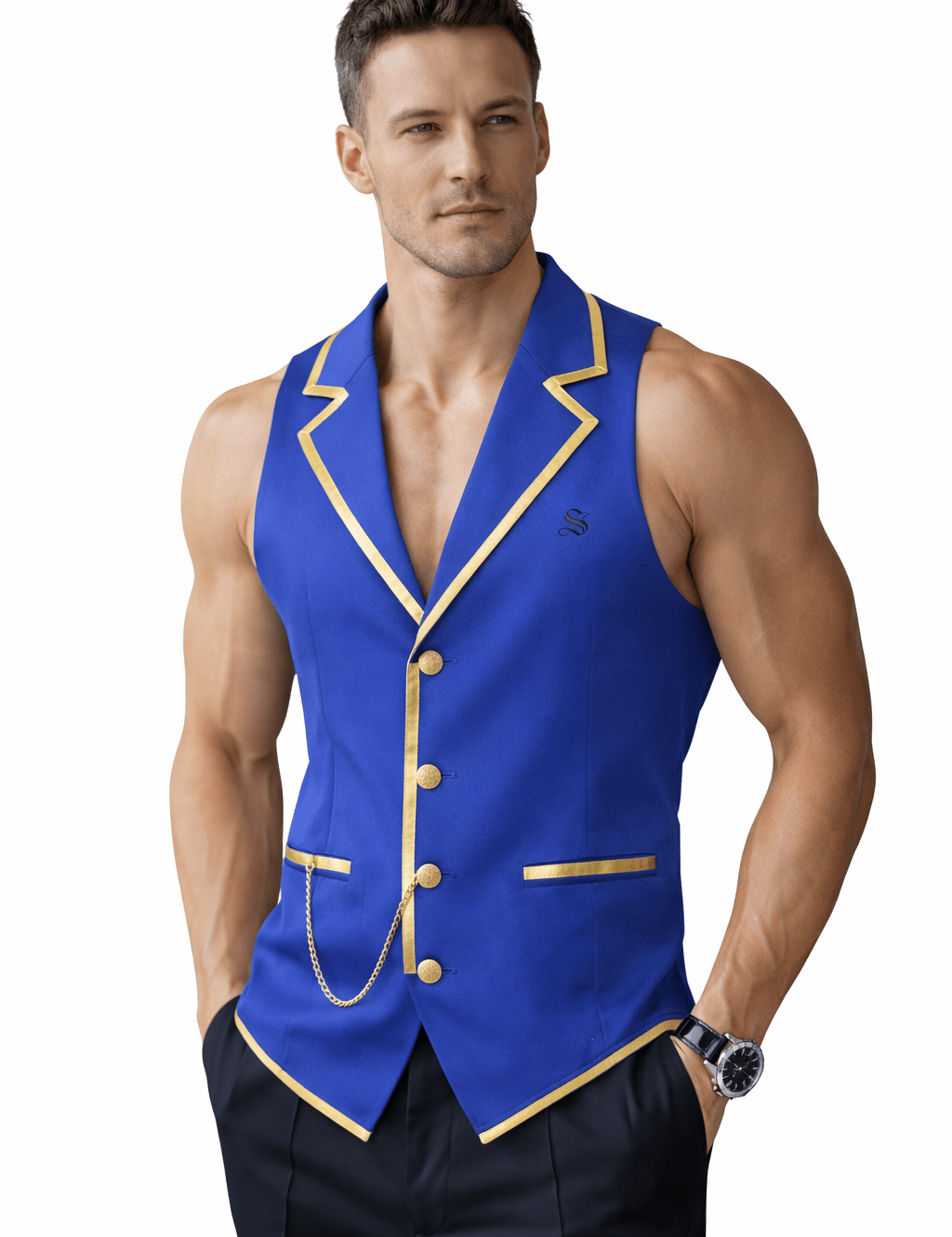 BJOLZ 132 - Tank Top for Men - Sarman Fashion - Wholesale Clothing Fashion Brand for Men from Canada